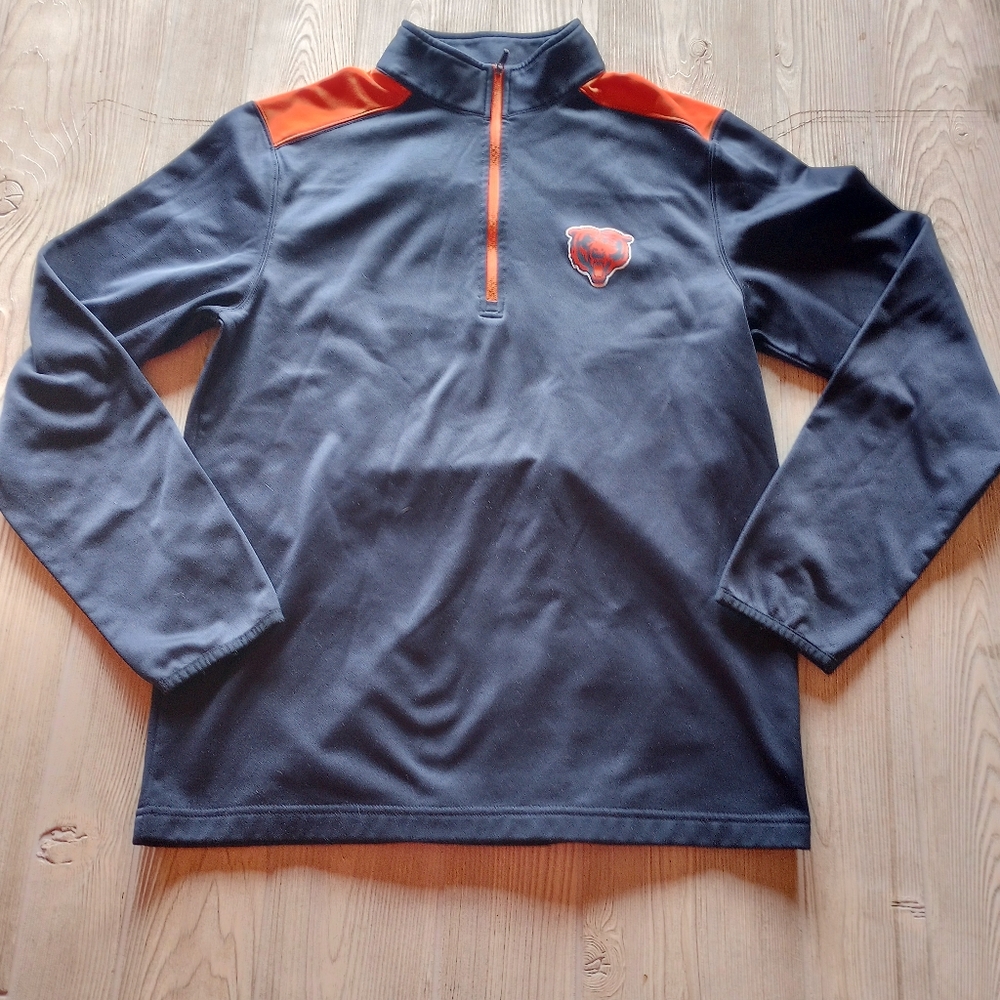 Chicago Bears NFL Team Apparel 1/4 Zip Thermal Fleece Size Med